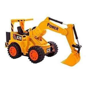 MTC Rechargeable Excavator Construction JCB Truck Toys with Batteries Wireless Remote Control Model :8037E - Yellow and Black