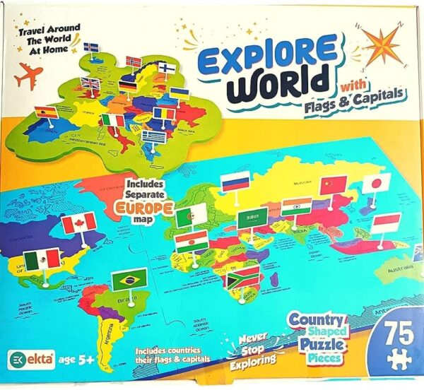 World Map Puzzle Learning About Countries
