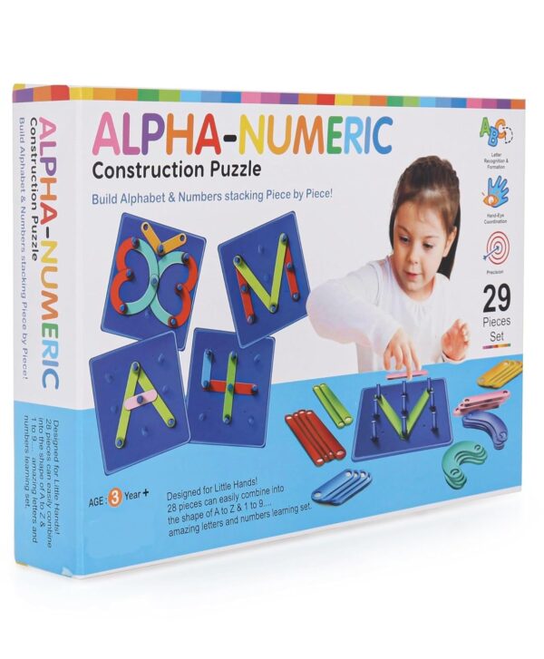 Plastic Alphabets Construction Puzzle